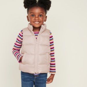 Old Navy Frost-Free Quilted Puffer Vest, Toddler Size 5T